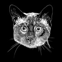 Ženska premium Blend Word Art Majica - Sijamska mačka