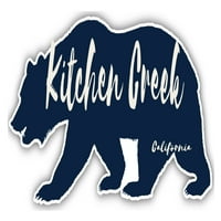 Kuhinjski potok California Suvenir Vinil naljepnica za naljepnicu Medvjed dizajn