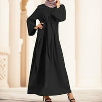 Ženske haljine Ženska haljina s dugim rukavima Vintage Pulover Abaya molitvene haljine za žene
