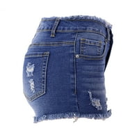 Smihono Žene Ležerne prilike Jeans Hotchars s rupama u tasselima i čvrstim proteft
