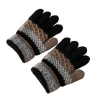 Par 3-godišnje dječake Djevojke rukavice prugasti puni prst jesen zima zgušnjavati tople pletene rukavice