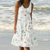 Letago ženska ljetna midi haljina plus veličina Boho haljina za plažu na klirensu