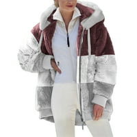 Zip up dukseve za ženska jakna za toplu kaput zimsku dugih rukava odjeća