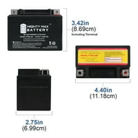 YTX4L-BS 12V 3Ah zamjenska baterija kompatibilna s SEA-doo YTX4L-BS GS 96- - Pack