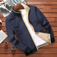 FVWitlyh jakne za muške kišne kapute Lagana muška modna jednostavna kamuflažna džepa kardigan patentni