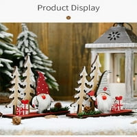 Božićni plemići ukrasi drvene santa Claus Početna Dekoracija Desktop poklon zanat