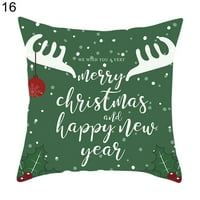 Jastuk koji se bavi božićni print za pranje poliestera za pranje jastuka Santa Claus za kućni plavi poliester
