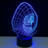 3D lampica Illusion 3D lampica Vizualni svjetlo Učinak Dodirni prekidač i boje mijenja noćno svjetlo