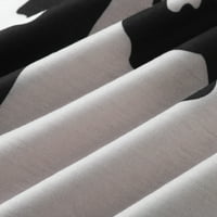 Rovga ženske majice Ležerne prilike sa kontrastom tiskanje dugih rukava majica na vrhu Thirt Harajuku