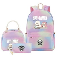 Bzdaisy Rainbow Spy Porodični ruksak set sa pretinac za laptop Unise za djecu Teen
