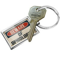 Privjesak za ključeve čuva se ofici vintage smiješni znak