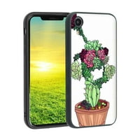 Kompatibilan sa iPhone XR futrolom telefona, sukulencije-biljke - Case Silikonska zaštitna za teen Girl Boy futrola za iPhone XR