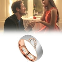 Pompotops Srčani prstenovi za žene izvrsne spomen za angažman prstena za vjenčanje nakit za nakit poklon