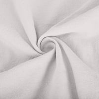 Lastsono žensko pamučno posteljina maslačka vrhova tiska V-izrez s kratkim rukavima s ramenim majicama