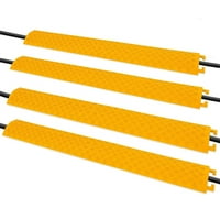PYLE 40 Krećena žičana zaštitna rampa za podne kabel, žuti
