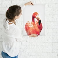 AmericanFlat flamingo od strane Sisi i SEB postera Art Print