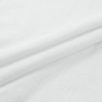 Charella Womens Ljetni modni obrezirani rukavi okrugli vrat pamuk linijska linija labava bluza od majice