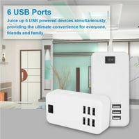 MULTI PORT USB stanica za punjač, ​​6-priključak USB Brzi punjenje Kompatibilni iPhone, iPad Pro Air