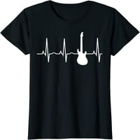 Električna gitara za srce za srce Gitara Muzika Majica Majica Lover Majica