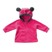 Toddler Kids Baby Boys Girls Dukserski jaknski kaput Jesen Zima Zip up kapuljač toplim odjećom veličine