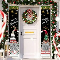 Baner božićnog trijema crtani slovo Ispis visećih vrata za natpis