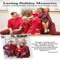 Red Flannel Stewart Plaid Usklađivanje obiteljske božićne pidžame set