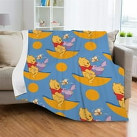 Winnie The Pooh znakovi klasični bacanje, atraktivni pokrivač super meka za nogu kauča za krevet