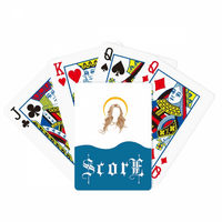 Žene Halo Hair Style Art Deco Fashion Score Poker igračka karta Inde Igra