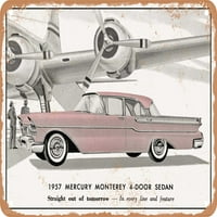 Metalni znak - Mercury Monterey vrata Sedan Vintage ad - Vintage Rusty Look