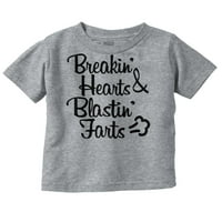 Breakin Hearts Blastin smiješno blesana dječaka Dječja djevojka Majica Dojenčad Toddler Brisco Brends