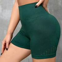 NSENDM ženske kratke hlače Plus veličina Stretch High Strukne kratke hlače za žene Ljetne casual uredske radne gaćice sa džepovima, zelenim, l