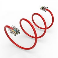 CATEFOLD CAT5E Ethernet patch kabel crveni 3ft sa pozlaćenim RJ konektorima - MHZ visoki performanse