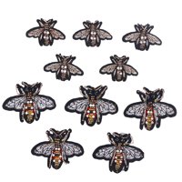 Ručno izrađena pčela perla za odjeću za željeza na perlama Applique Obne cipele Torbe Dekoracija Patch-a