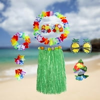 Bxingsftys Fashion Hawaii suknja od slame Praktična potrepština Dlesne trave suknje za scensku plažu