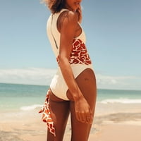 Ženski kupaći kupaći kostimi za zavojno kostime odjeća s vrpcom Bikini setovi jedno kupalište za žene