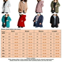 Beiwei Dame Jacket Hoodie odjeća Witherbreer Overcoat vrećice ženski kaput s dugim rukavima s kapuljačom