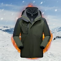 Zimske muške jakne plus veličina muškaraca Ležerni sa kapuljačom patent s kapuljačom zgušnjava vjetra