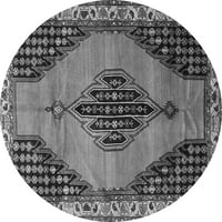 Ahgly Company Indoreni pravokutnik Medaljon siva tradicionalna područja područja, 4 '6'