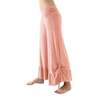 FVWitlyh harem pant ženski čvrsti boja elastični struk joga hlače labave ravne casual pantalone žene