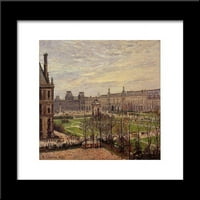 Carrousel, sivo vrijeme uokvireno Art Print Pissarro, Camille