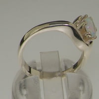 Britanci napravio 18k bijelo zlato Real Pravinski originalni prsten za angažman Opal - Veličine opcije