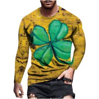Košulje za muškarce čišćenje Muška ujedinica svakodnevne majice St. Patrick-ov dan 3D grafički grafički