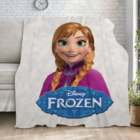 Frozen Anna Fleece pokriva Super Mekano ugodno bacanje, lagan nejasan udobnost teksturirane flanelne