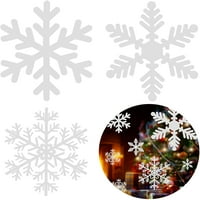 Naleper božićne prozorske naljepnice, bijeli snježni pahuljici se prilijepi za zidne zidne zidne naljepnice