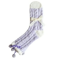 Čarapa za žene, čišćenje zimske žene Držite tople čarape za ispis pletenje tople naočare čarape