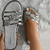 B91XZ platforme sandale klina Ljeto Žene modne sandale ravni donji cvijet Flip flop jedini otvoreni
