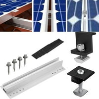 Solarni moduli PV nosač trapezoidni lim Ravna krovna aluminijska nosača