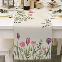 Pnellth stol za trkač Clear Tisak Živa boja Sretan uskršnji zeko uzorak trkački dekoracija kućna dekor