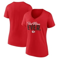 Ženske fanatike marke crvene kansas poglavari grada najbolje majice mami s V-izrezom