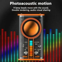 K prozirni Mecha bežični Bluetooth zvučni zvučni ritam subwoofer TWS Stereo Cyberpunk Music Center Hands-Bez